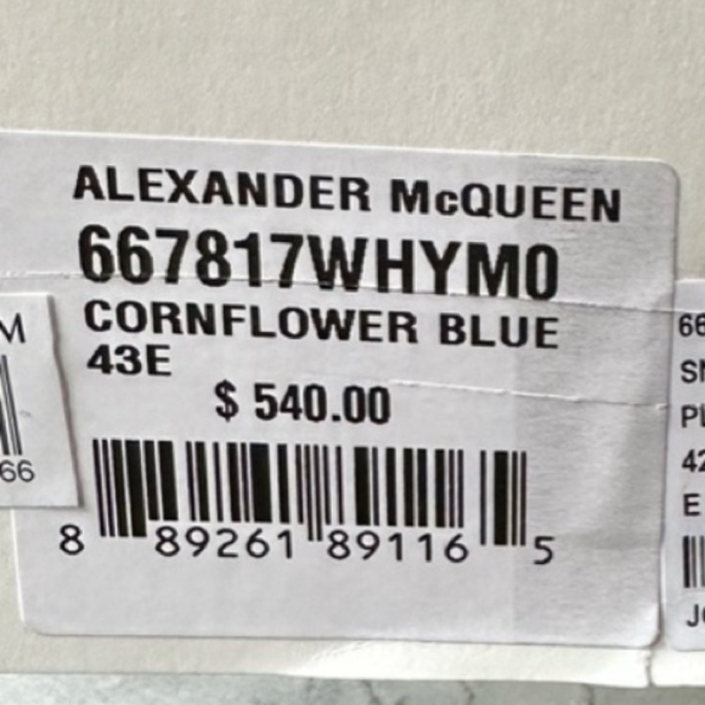 30% PRICE DROP!! $219 (was $295)
Alexander McQueen Cornflower Blue Sneaker - Picture 8 of 12